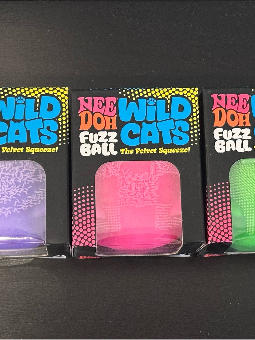 NeeDoh Fuzz Wild Ball Cats - PURPLE - Picture 3 of 3